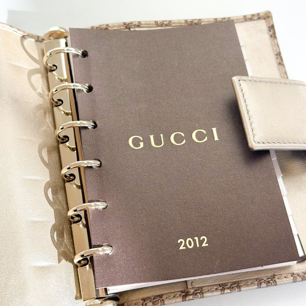 Gucci Bronze Agenda Small PM Size - Picture 9 of 13